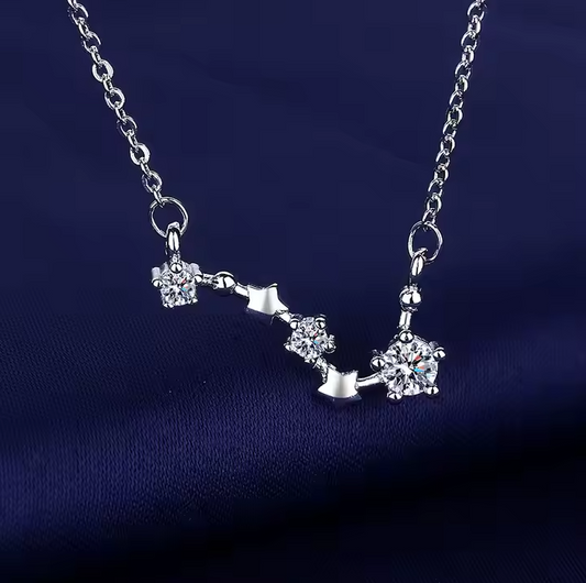 Big Dipper Star Necklace Stainless Steel Collarbone Chain Gifts for Women